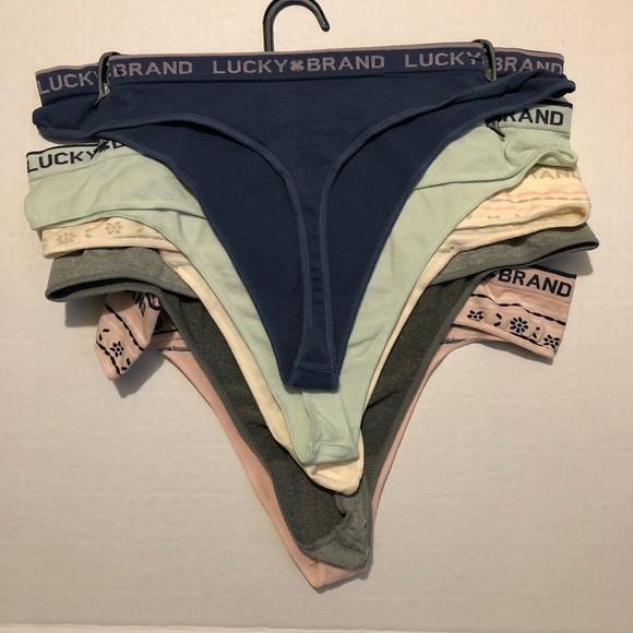 NEW Plus size five pair Lucky Brand seamless thong size 2x - Picture 2 of 2